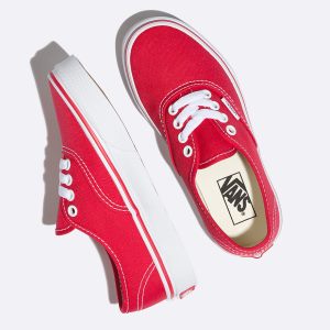 Vans Erkek Çocuk Spor Ayakkabı Authentic Kırmızı/Beyaz | 32147-398